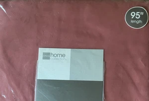 JCP HOME LISETTE SHEER PINCH PLEAT PANEL PAIR CURTAIN YUMA ROSE 120" x 95" NEW - Picture 1 of 2