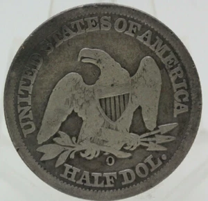 1855 O SITZFREIHEIT HALBER DOLLAR GUTER ZUSTAND - Bild 1 von 2