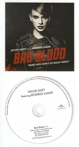 Taylor Swift FT Kendrick Lamar 'Bad Blood' DUTCH rare 1 Track Rare Cd Promo - Picture 1 of 2