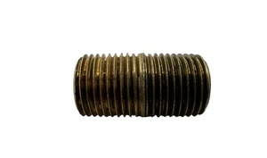 1/8 13/32 Npt Male Short Close Nipple Pipe Fitting Brass Air Fuel Oil Gas Water - Picture 1 of 4