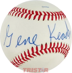 PSA DE BÉISBOL RAWLINGS GENE KEADY AUTOGRAFIADO FIRMADO - CALDERAS PURDUE - Imagen 1 de 2