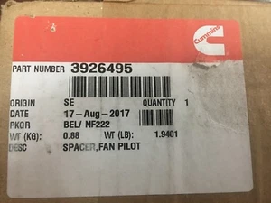 Espaciador piloto ventilador de motor Cummins ISC CM2150 e isl cm554 # 3926495 Ref. # 3926491 - Imagen 1 de 1
