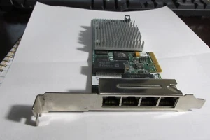 Quad port 1gb Netxen NX3-4GBT ethernet PCI-E adapter w/rj45 copper - Picture 1 of 5
