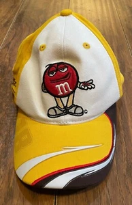 Kyle Busch NASCAR #18 M&M’s Hat 2008 Joe Gibbs Racing Candy Man JGR Yellow Cap - Picture 1 of 4