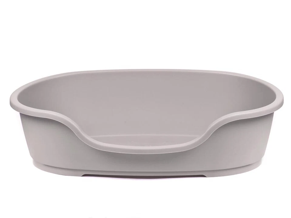 Hundebett Hundekorb Kunststoff 48 cm - 125 cm graubeige