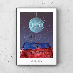 DC10 Ibiza print, DC10 nightclub, Ibiza nightclub poster, Ibiza poster - Picture 1 of 4