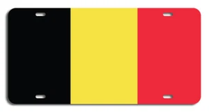 Bandera de Bélgica tocador matrícula coche camión accesorio Europa Occidental  - Imagen 1 de 1