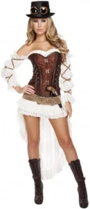 NUEVO Disfraz Roma Steampunk Seductora Bebé Talla Mediana Halloween Juegos con disfraces Precio de venta sugerido por el fabricante $158 - Imagen 1 de 2
