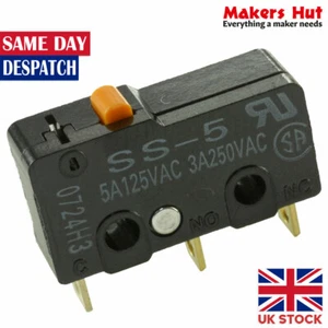 Omron Electronic Components SS-5 Switch, Snap Action 5A125VAC 3A250VAC