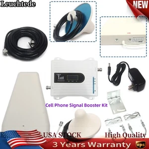 Kit amplificateur de signal pour téléphone portable 900/1800/2100 MHz GSM 3G 4G LTE pour bureau - Photo 1 sur 16