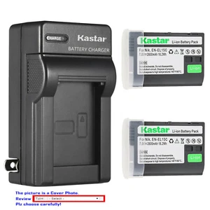 Kastar EN-EL15C Battery AC Wall Charger for Nikon Zf Mirrorless Camera, MH-34 - Picture 1 of 11