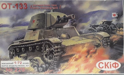 CKIO MODELS. OT-133 RUSSIAN TANK SPECIAL VERSION 1939. 1.72 SCALE. - Immagine 1 di 2