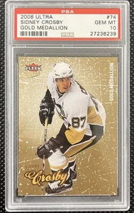2008-09 Fleer Ultra Sidney Crosby Gold Medallion SP #74 PSA 10 POP 5 - Picture 1 of 2