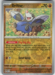 PO-01 Reverse Holo Drilbur 085/162 Common SV05: Temporal Forces - Picture 1 of 1