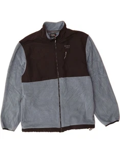 IZOD Mens Fleece Jacket UK 40 Large Blue Colourblock Polyester DX89 - Picture 1 of 3