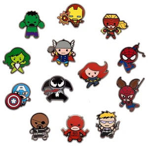 5x Marvel Kawaii Style CUTIE Personaggi Disney Spille CASUALE Trading Set Avengers - Foto 1 di 4