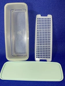 Vintage *Tupperware* Selleriebehälter 782 mit Einsatz 783 & neuwertigem Deckel 784 - Bild 1 von 11