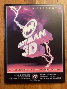 Batman 3D Graphic Novel With 3d Glasses Intact 1990 John Byrne Mignola Perez ++ - Picture 1 of 9