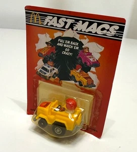 McDonald's Fast Macs Ronald Pull Back Happy Meal giocattolo da collezione 1985 Runabout - Foto 1 di 3
