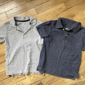 Boys 4t Grey And Blue Polo Shirt Bundle Back To School  - Picture 1 of 7