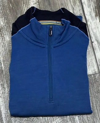 Smartwool Jacket Adult Small Blue Merino Wool Athletic Stretch Running Mens - Image 1 of 4