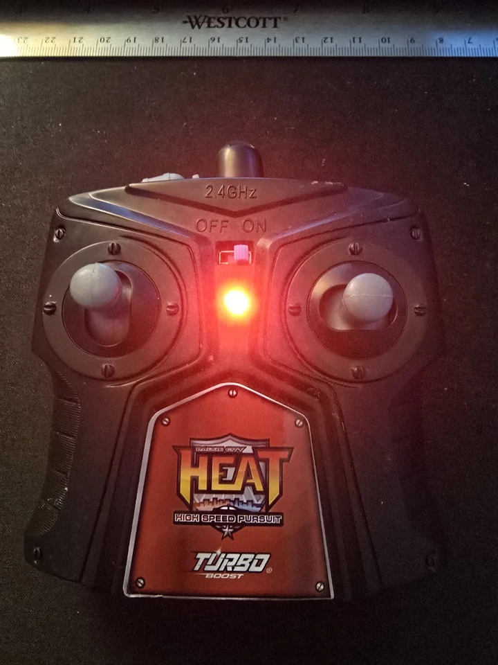 Jada RC Remote Controller ONLY Heat High Speed Pursuit Turbo Boost 2.4GHz TESTED - Image 1 of 4
