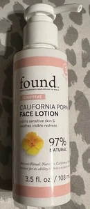 FOUND CA Poppy Gesichtslotion für empfindliche Haut lindert Rötungen NEU - Bild 1 von 2