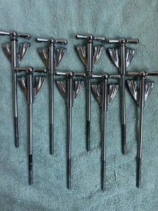 "8 varillas de tensión de bajo Ludwig años 60 pre serie pajarita Clubdate + garras lote de 7"" #2" - Imagen 1 de 13