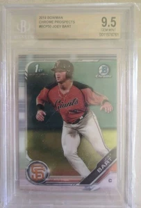 2019 Bowman Chrome Prospects #BCP-50 Joey Bart RC Rookie BGS 9.5 Gem Mint - Picture 1 of 3