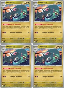 Drakloak 129/167 – Twilight Masquerade – Pokemon x4 Card Lot Playset - Picture 1 of 1