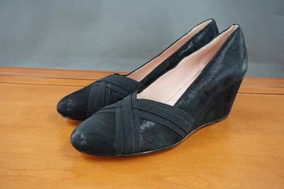 Zapatos Taryn Rose para mujer talla 8 negros Kizzis zapatos de salón de cuña cómodos tacones de vestir Foto 1 de 4