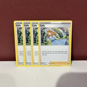 4x Lady Trainer 159/196 Lost Origin Pokemon TCG playset NM/M - Picture 1 of 2