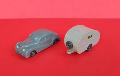 WIKING HO 1/87 BMW 501  + CARAVAN - Immagine 1 di 4