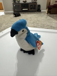 Ty Rocket The Blue Jay Beanie Baby Plush Toy - Picture 1 of 5