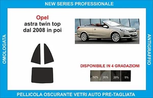 pellicole oscuranti vetri opel astra twin top dal 2008 kit posteriore - Imagen 1 de 1