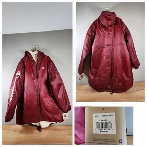 Giacca da stadio Champion uomo bordeaux foderata in sherpa taglia XL - Foto 1 di 6