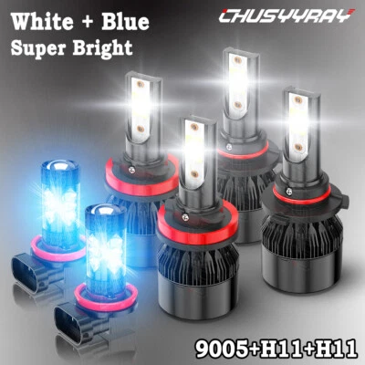 Kit combinado de 6 faros antiniebla de haz alto/bajo LED para GMC Terrain 2010-2015 Foto 1 de 4