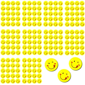 200 x Smiley Face Sticker rausgestreckte Zunge Kinder Geburtstag Scrapbooking - Bild 1 von 1