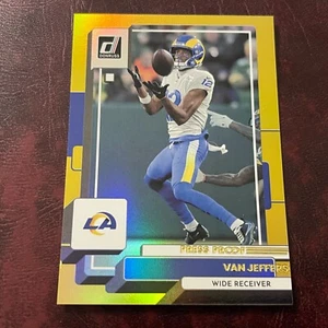 2022 Panini Donruss VAN JEFFERSON Premium PRESS PROOF MISCUT #13 L.A. RAMS - Bild 1 von 1