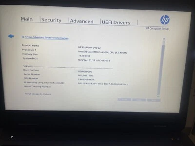 HP ProBook 640 G2 14" Laptop Intel Core i5 16GB RAM 256 SSD Windows 10 Pro - Image 1 of 4