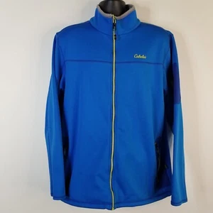 Cabela's Full Zip Mock Neck Long Sleeve Lined Sweatshirt Jacket XLT Blue  Men's - Picture 1 of 23