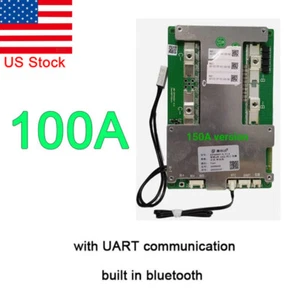 US-For JBD 4S 12V 100A Lifepo4 Series 12v Lithium Battery Protection Board BMS - Picture 1 of 19