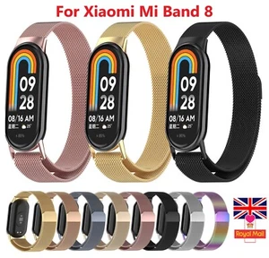 Watch Strap Magnetic Metal Wrist Band for Xiaomi Mi Band 8/9/10 Milanese Strap - Picture 1 of 31