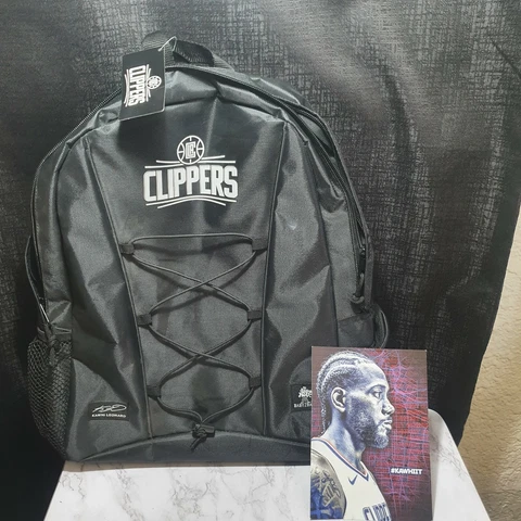 NBA Los Angeles LA Clippers Kawhi Leonard Baby2Baby Basketball Backpack Black Cover