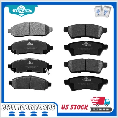 Pastillas de freno delanteras y traseras de cerámica para Nissan Frontier 2005-2018 Xterra 2005-2015 Foto 1 de 4