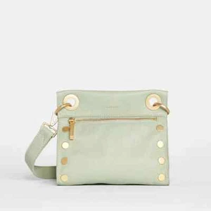 NWT $295 HAMMITT TONY STUDDED SMALL CROSSBODY CLUTCH leather Cypress Sage - Picture 1 of 4