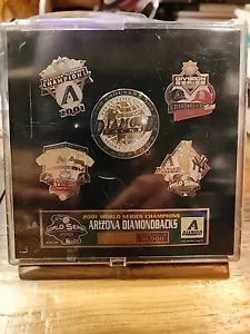 Arizona Diamondbacks 2001 World Series Champions 5 Pin Set Limited Edition #4757 - Picture 1 of 7