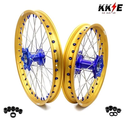 Ruedas de fundición KKE 21/19 Mx Dirtbike para YAMAHA YZ125 YZ250 YZ250F YZ450F dorado Foto 1 de 4