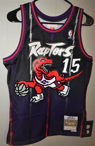 Mitchell & Ness Toronto Raptors 98-99 Carter Jersey Size S, M or L Purple/Black Cover