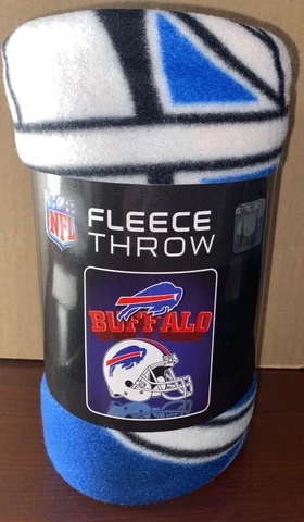 NFL Buffalo Bills Fleece Throw, 50 x 60-inches NEW Cover